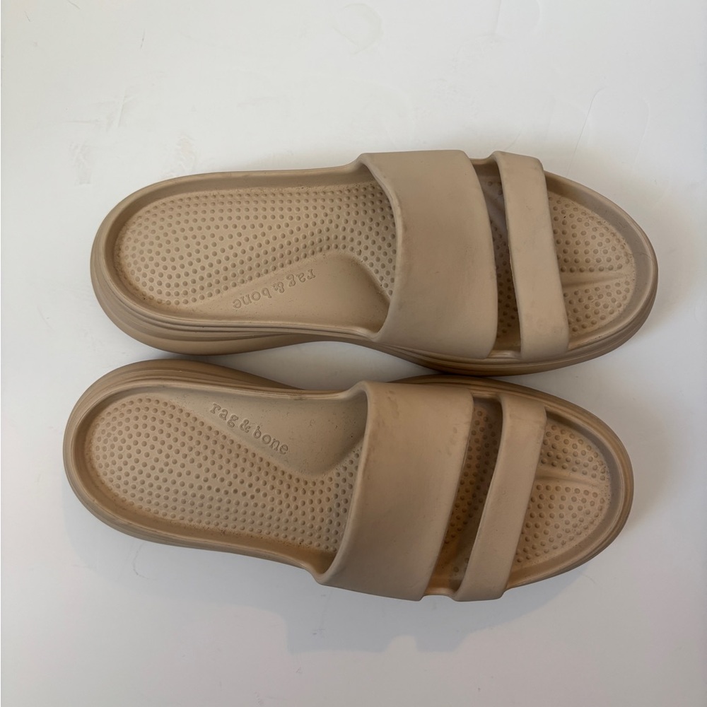 Rag & Bone Beige Slide Sandals